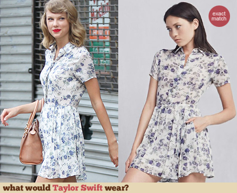 The Reformation Elmwood Dress worn by Taylor Swift The Reformation Elmwood Dress worn by Taylor Swift