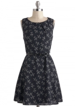 Bird print dress