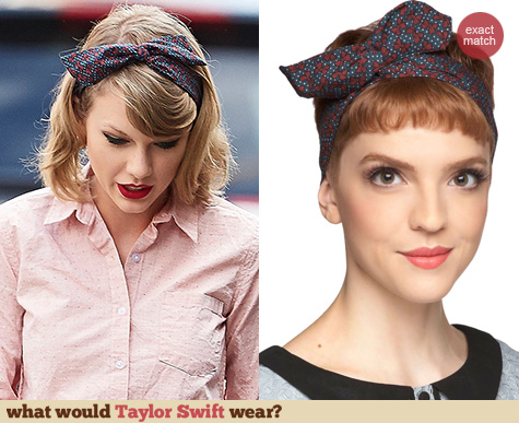ModCloth Through The Wire Headband in Navy worn by Taylor Swift
