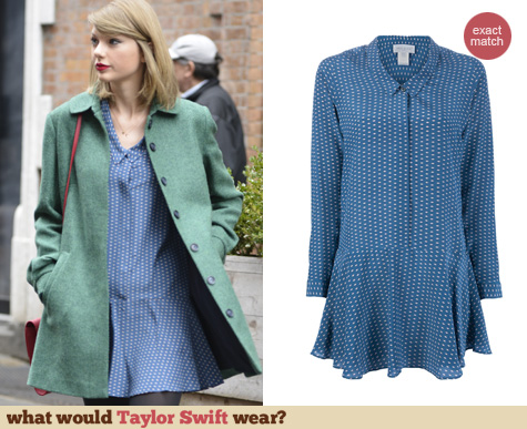 Paul & Joe Printed Mini Dress worn by Taylor Swift