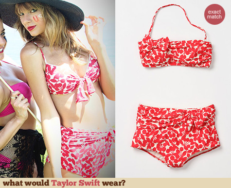 Taylor Swift Fashion: Anthropologie Yakima Bikini on July 4th
