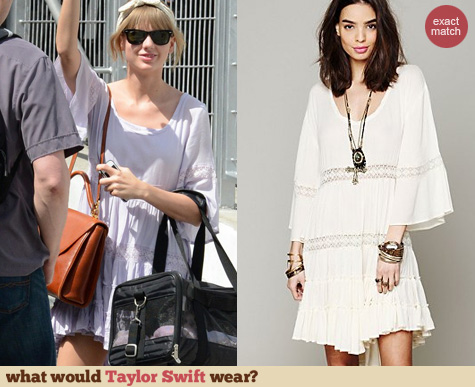 Taylor Swift Fashion: Free People Daisy lace dress