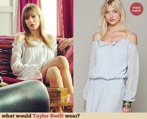 Taylor Swift Fashion: Free People 'Juliet' Off Shoulder dress
