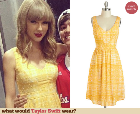 Taylor Swift Fashion: ModCloth's Corey Lynn Calter Saffron on a whim dress