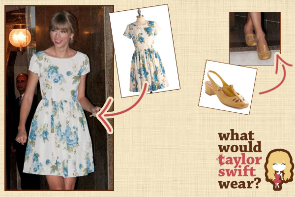 Taylor Swift's floral Modcloth dress