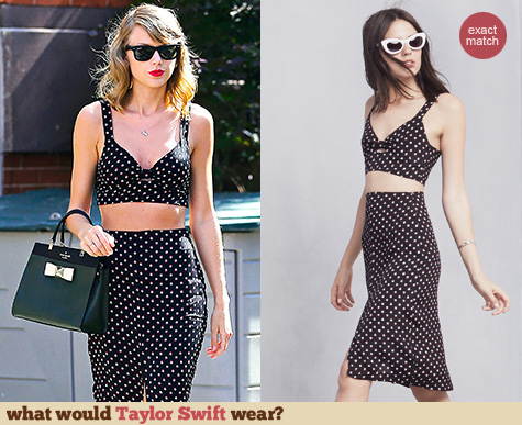 The Reformation Clinton Two Piece worn by Taylor Swift The Reformation Clinton Two Piece worn by Taylor Swift