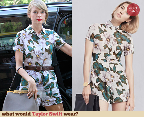 The Reformation Lilas Jumpsuit in Colada worn by Taylor Swift