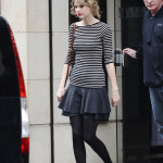 Striped top and tights