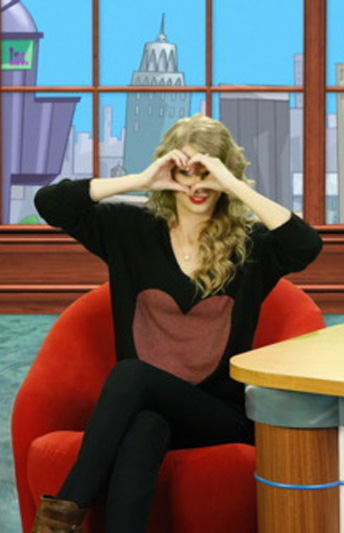 Taylor Swift's Heart Sweater from Phineas & Ferb