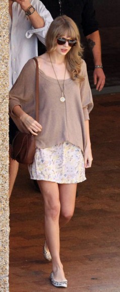 Taupe relaxed fit sweater