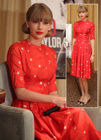 Taylor Swift's red dress in Japan