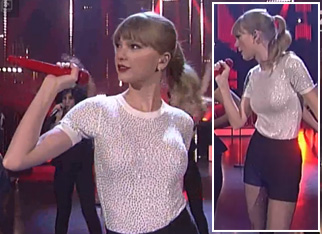 Taylor Swift's white embellished sweater top on Schlag den Raab