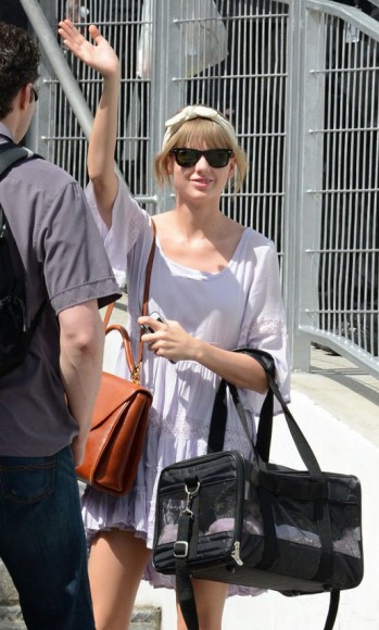 Taylor Swift's white tiered Free People dress